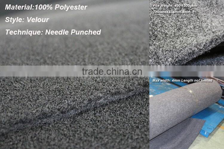 Velour shoes carpet underlay nonwoven carpet needle punched