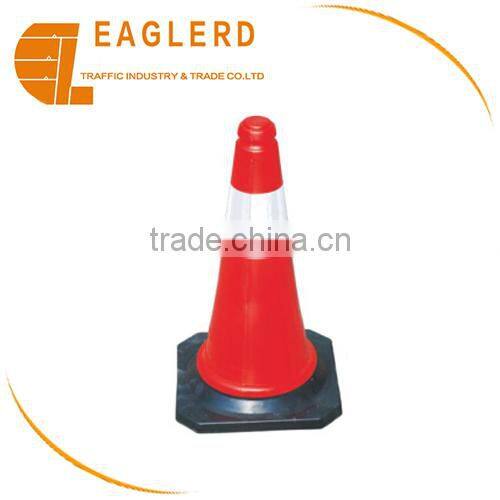 Road safety reflective traffic rubber cone