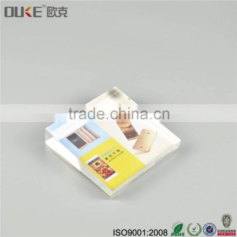 new style promotion luxury clear acrylic photo block