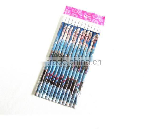 wholesale high quality cartoon frozen wood pencil