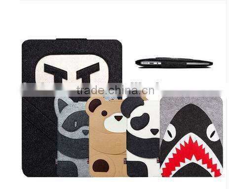 BUBM Briefcase Style felt material laptop sleeve case for gifts , for 13 Inch Macbook Air /Notebook sleeve with accessory pocket