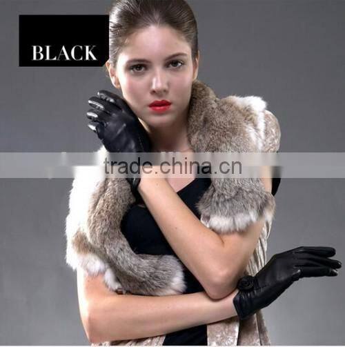 Quality Top Custom Made Leather Gloves Fashion Woman Custom Made Leather Gloves