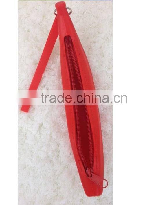 Banana shaped soft silicone coin purse,silicone coin container