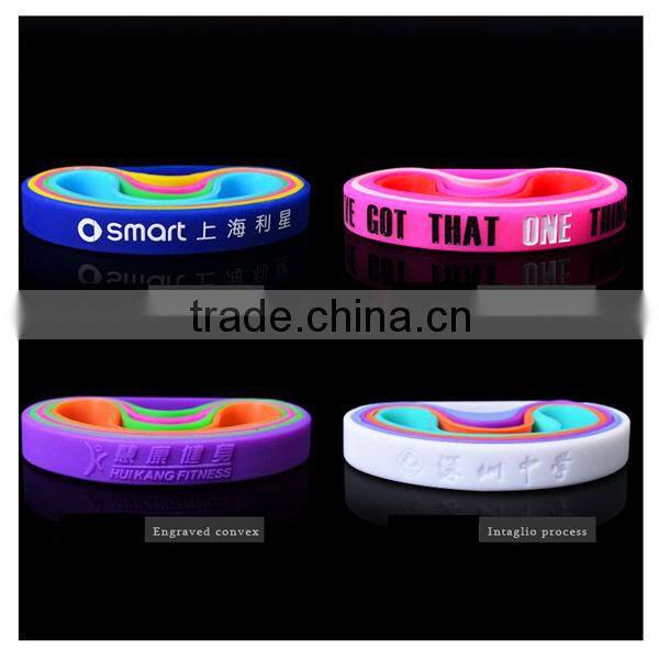 Special custom silicone rubber bracelet/silicone rubber bracelet