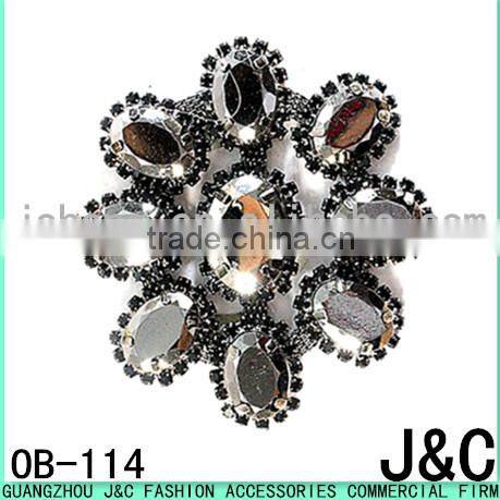 jet hematite acrylic stone decorative ballet shoes ornament