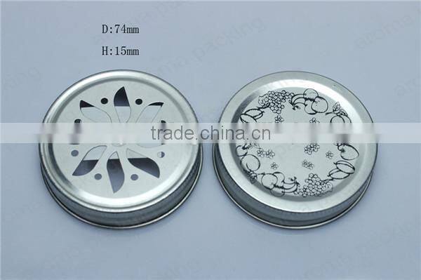 Eco-friendly Tinplate Metal Type Mason Jars Metal Lid