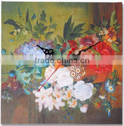 Square classic promotional wooden wall clock