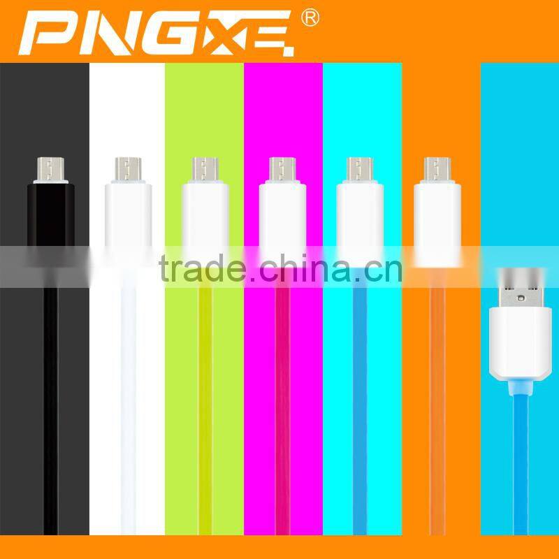 PNGXE new usb cable candy color sales promotion price sync data micro usb cable for iphon6 usb cable