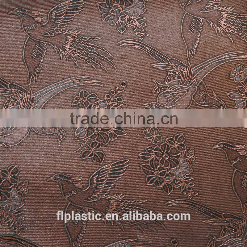 Embossed PVC Leather for Sofa, Bags and Decorative Leather Fabric