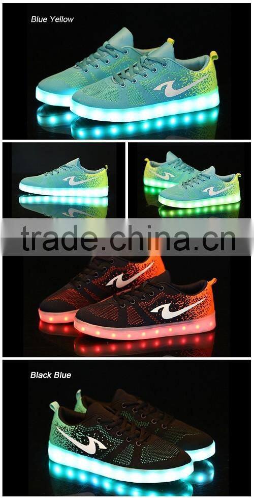 2016 New Arrival For Men Sport For Men Casual Shoe LED Light Up Shoes