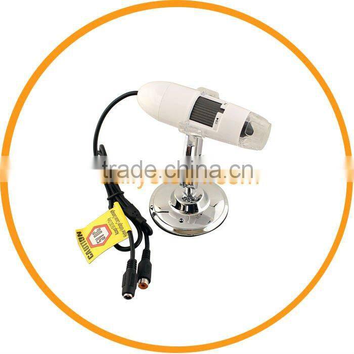 25X 400X 8LED AV Digital Microscope Magnifier Inspection Camera TV Out from dailyetech