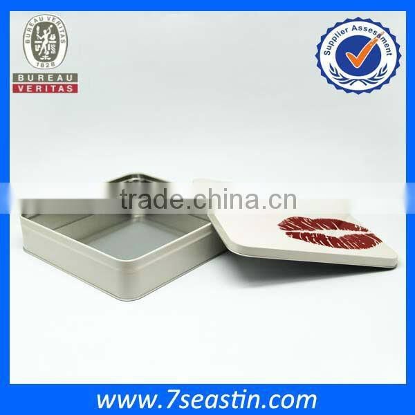 wedding favor chocolate tin can clear lid