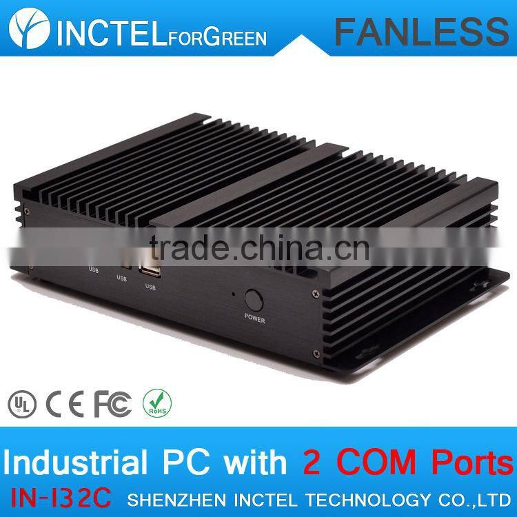OEM Fanless Mini PC with 2*COM 4*USB 3.0 Intel Celeron 1037u Pocessor
