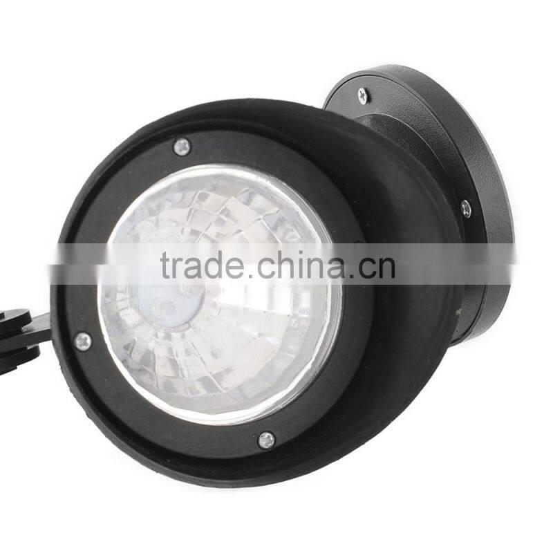 new design plastic black shell 3 strong white leds garden lawn solar light