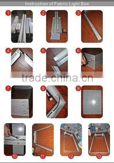 Rigid LED light bar for fabric Sign light box