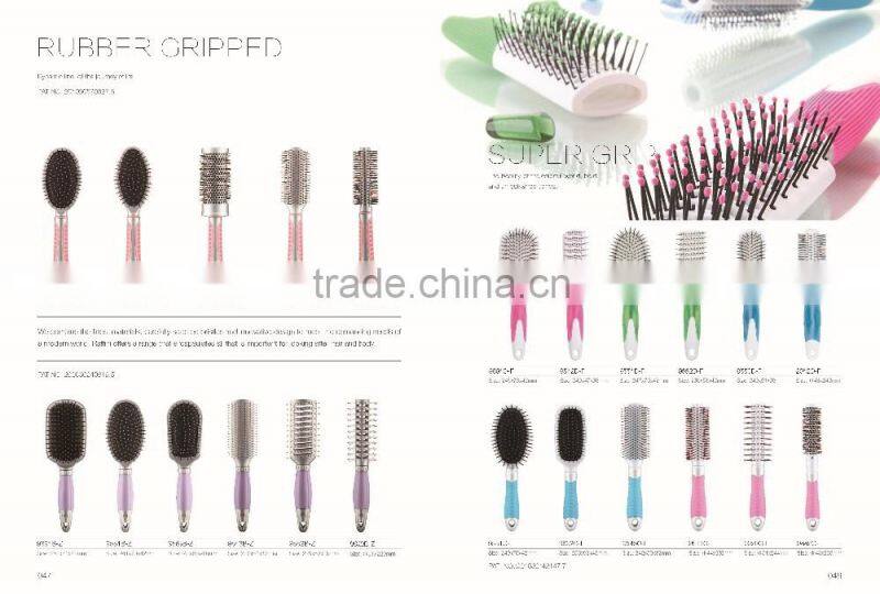 Raffini New Patterned Direct sales Plastic rubber coating Finishging hair brush