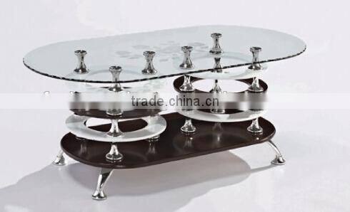 Foshan high quality glass coffee table plastic accessories