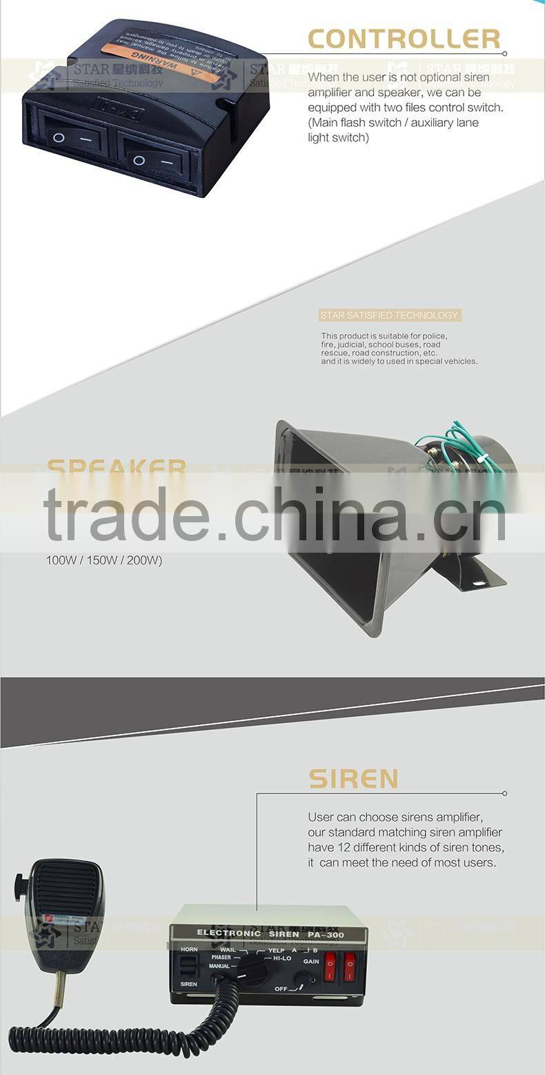 led traffic warning lightbar/emergency led halogen rotating lightbar