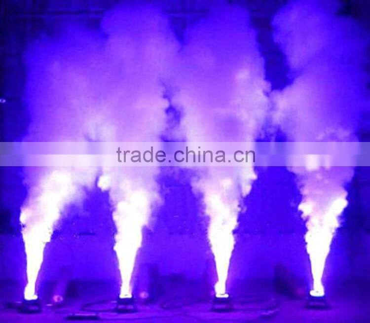 Hanson Pro Stage Special Effect Systems DMX512 LED CO2 Jet Cannon Blast 18x3W RGB 3IN1 LED Smoke Fog Machine