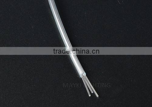 DIY modern hotel lobby chandelier light with side spot glow fibre optic and led power engine