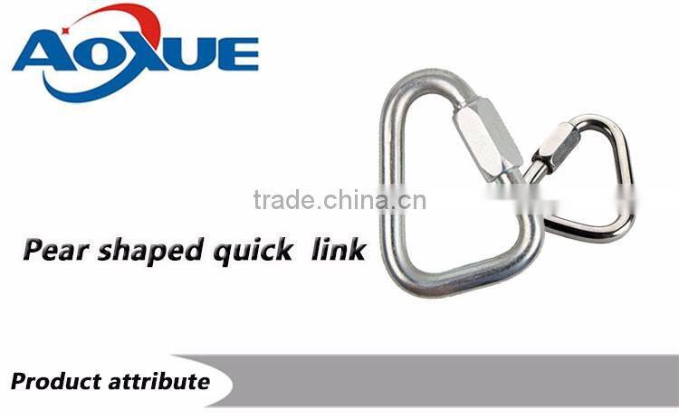 Stainless Steel Zinc Plated Pear Type Triangle Shaped Quick Link