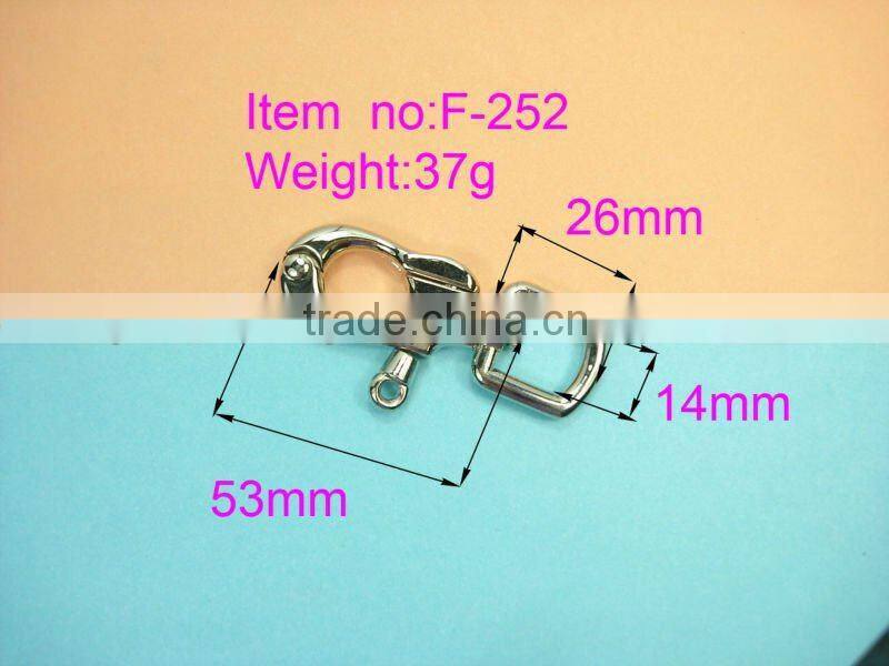 handbag hardware wholesale Special Hardware Dog Hook F-252-14*70MM