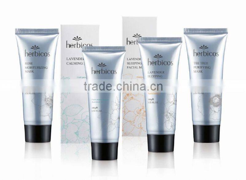 lavender cosmetic beauty face mask, acne cream