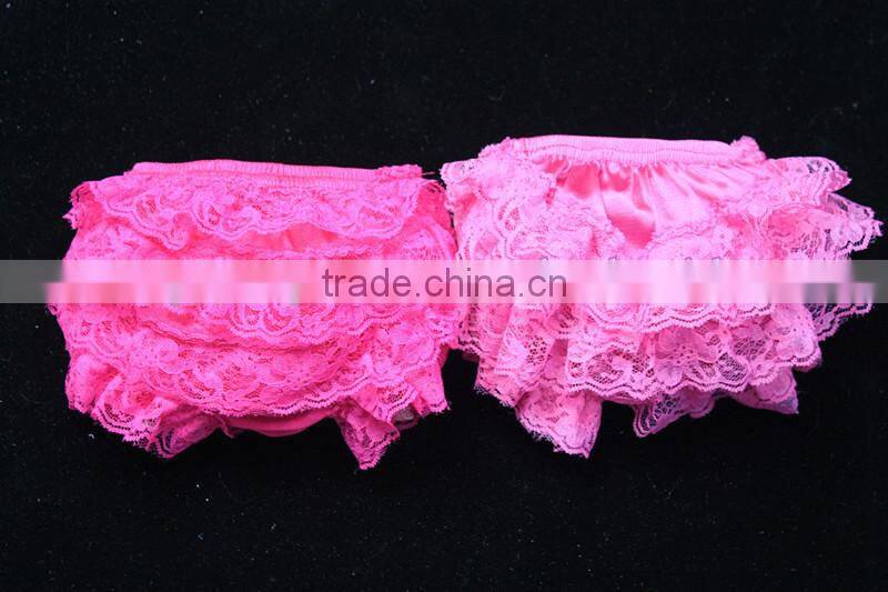 Wholesale baby infant lace ruffle bloomers boutique good looking baby bloomers Infant Cotton Shorts/Bloomer Beautiful Multicolor