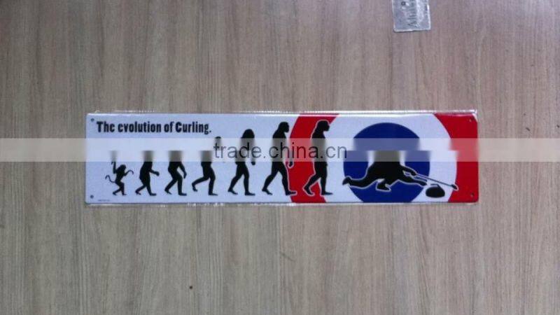 Embossed custom embossed license plate