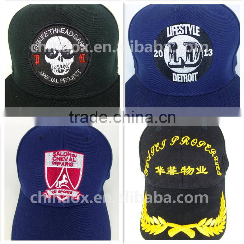 China manufacturer custom embroidery snapback cap, embroidery cap, 3d embroidery snapback cap wholesale