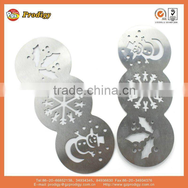 Customized Coffee Stencil, non toxic Coffee metal Stencil