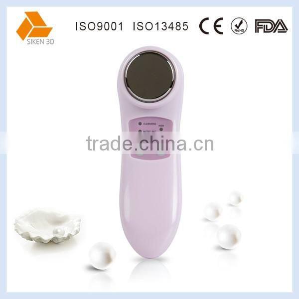 Galvanic ion facial cleansing and massage machine