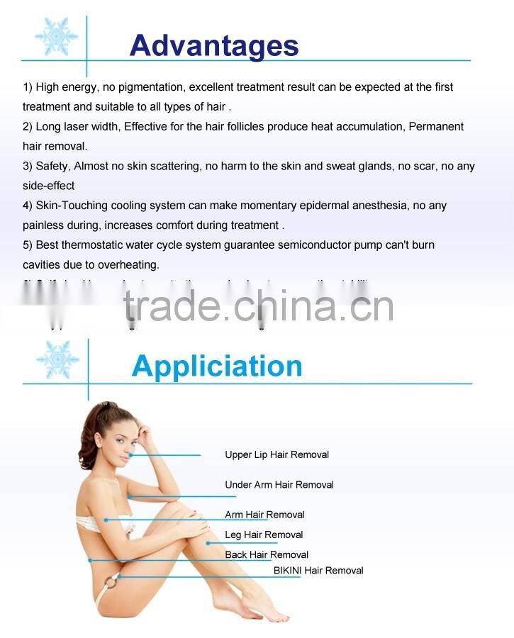 Portable laser diode 808nm diode laser machine