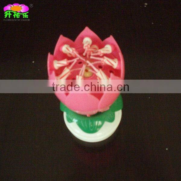 flowering musical birthday candle
