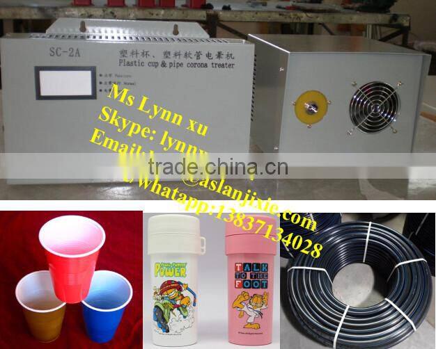 plastic cask/plastic bucket corona treatment machine