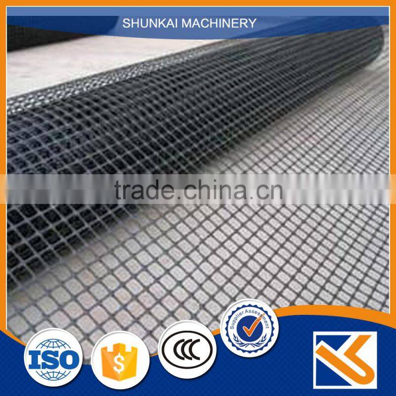 China supplier fiberglass geogrid for pavements road construction