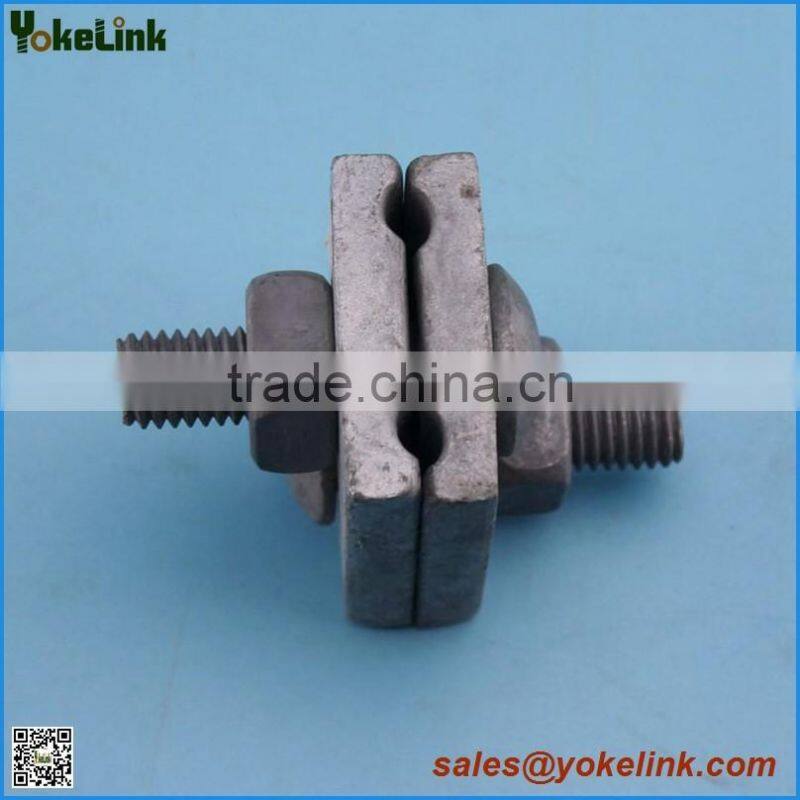 Hot dip galvanized suspension guy wire clamp