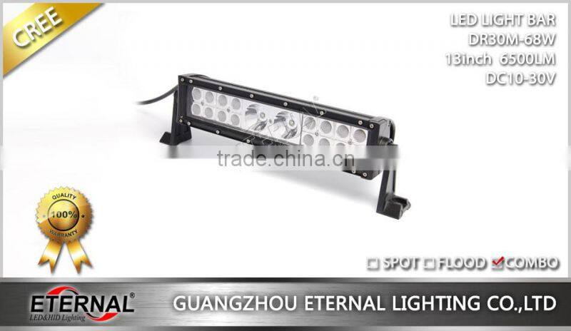 68W 13" truck trailer pick-up 4x4 racing off-road motorsports ATV UTV RV dune buggy high power led light bar