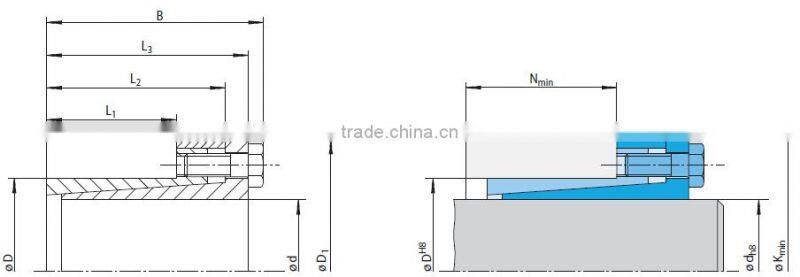 Corrosion Protected RLK110K Power Lock Coupling with High Torque Transimission
