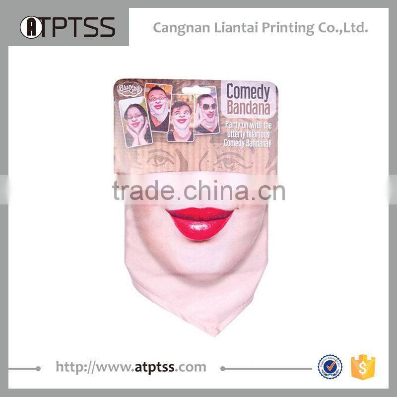 Factory wholesle more than 400 stock designs 100% high micro polyester outdoor multifunction skull comedy bandana