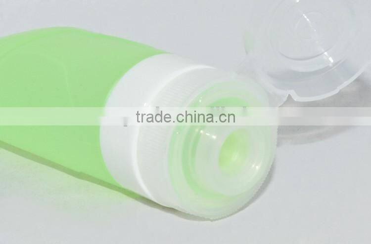 foldable silicone bottle for skin crae products filling MP4411