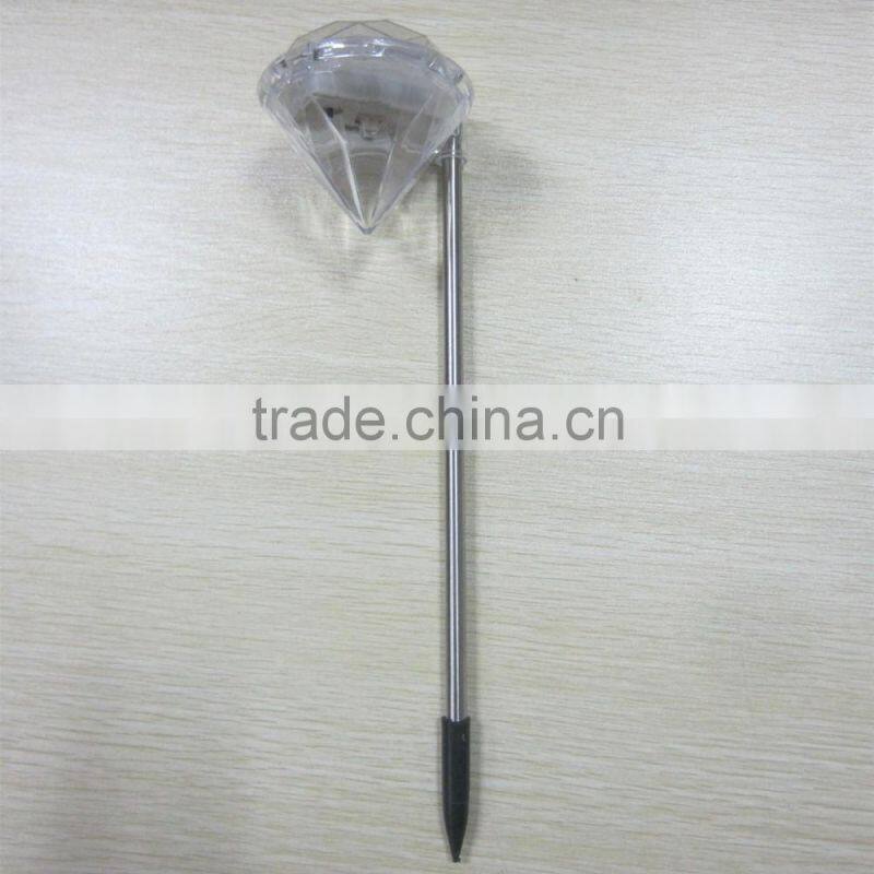 Plastic Diamond Shape Garden LED Solar Light