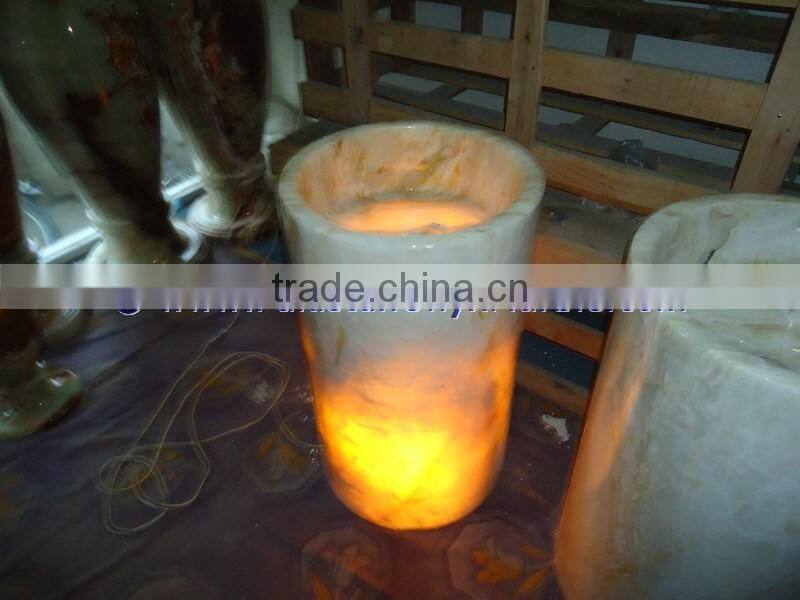 Pakistan Made Product BACKLIT ONYX PEDESTALS SINKS