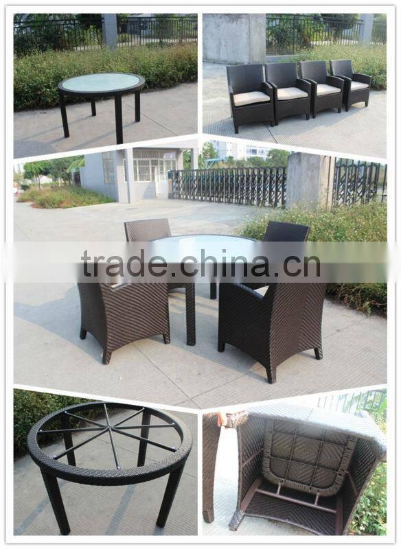F-Shunde garden sofa wicker round coffee set(7025)