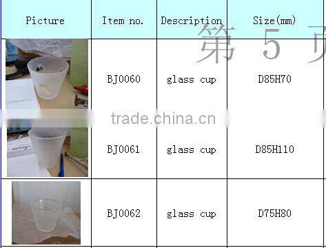 cheap glass candle cup,glass tea cup candle holder decoration