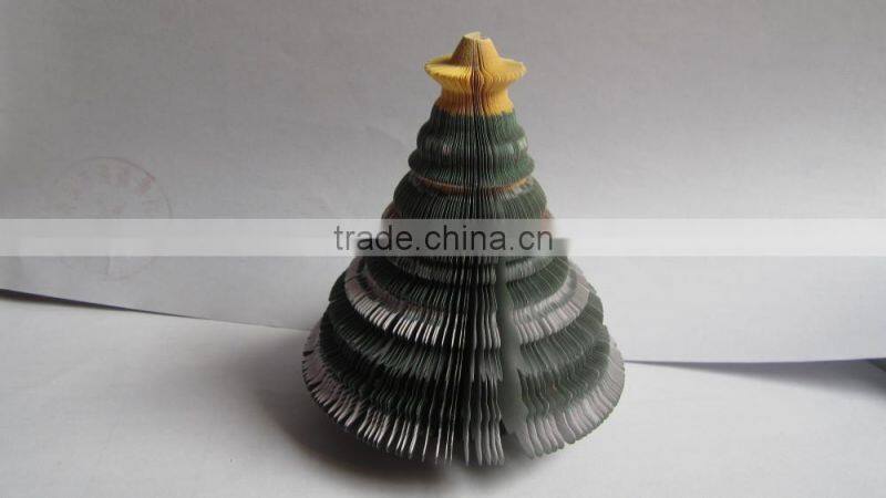 Custom Christmas tree shape note pad