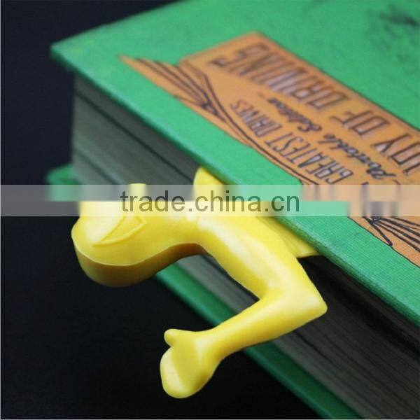 Squashed Flat Book Mark Funny Silicone Bookmark