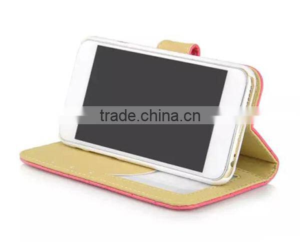 Alibaba fashion wallet mobile phone case,genuine leather flip case for iPhone6