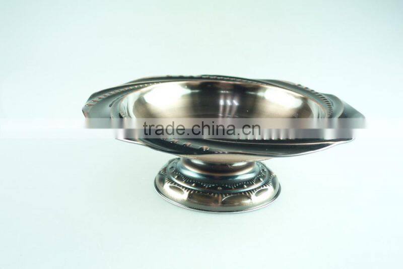 cheap chromed cake&fruit dinner dishes&plate for wholesale