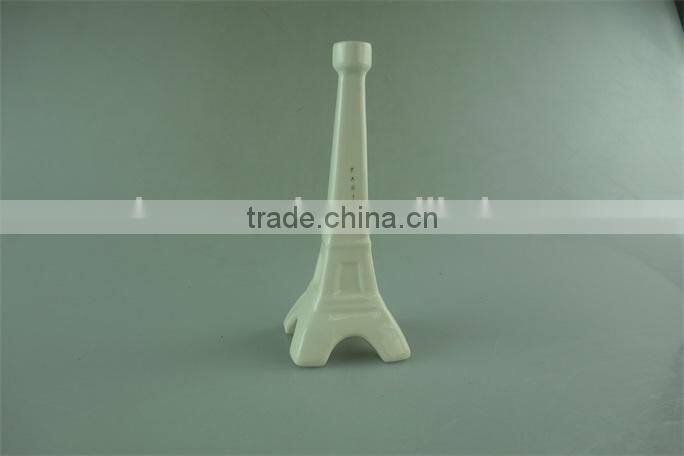 stock white mini Eiffel Tower art porcelain for home decoration